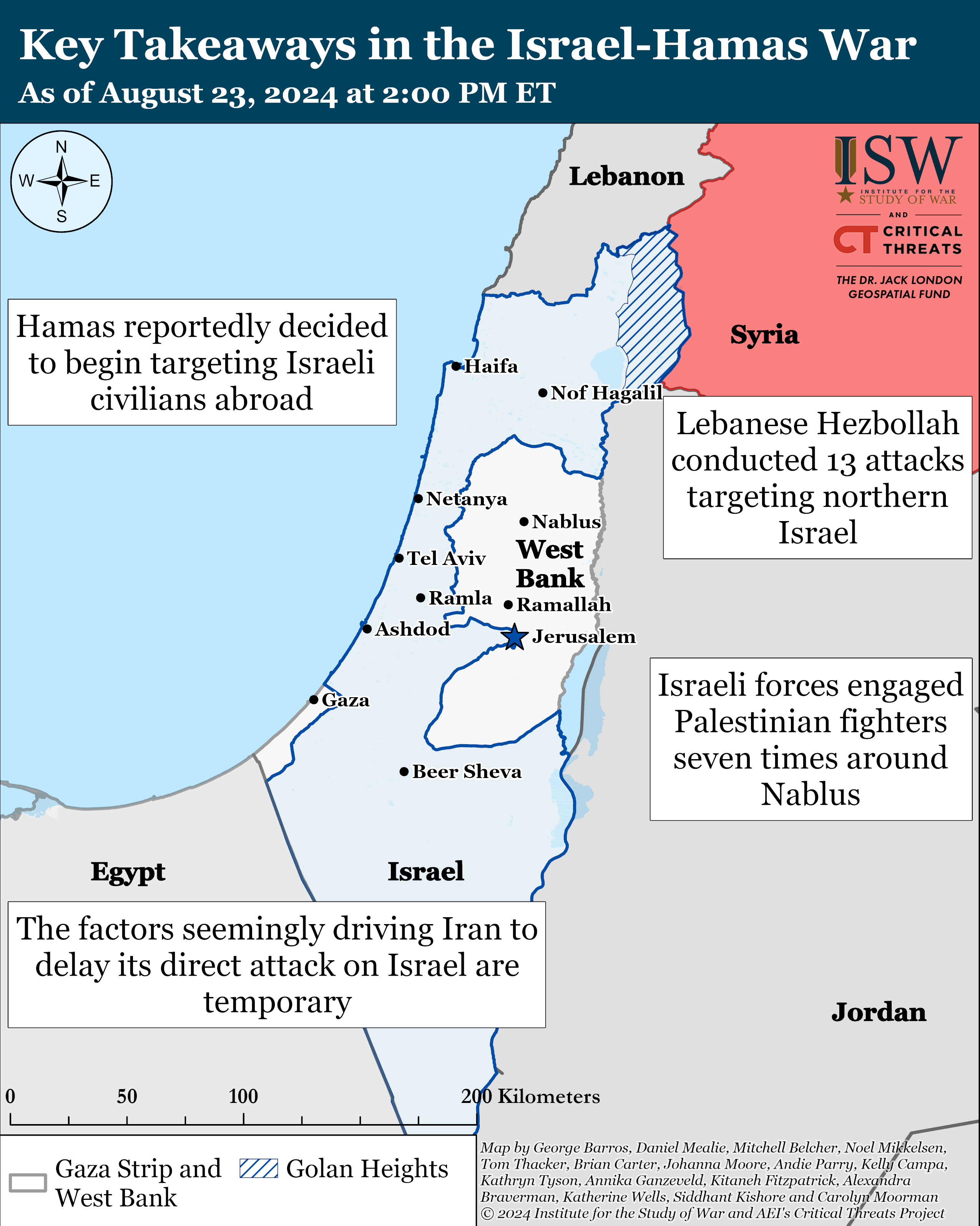 ISW Blog: Iran Update, August 23, 2024